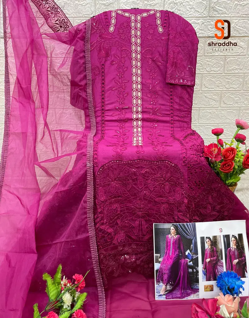 Maria B Lawn Vol 2 By Shraddha Pure Cotton Pakistani Suits Orders In India